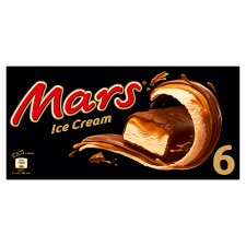 Mars Milk Ice Cream Topped with Caramel and Cocoa Glaze 6 x 49.5 ml (297 ml)