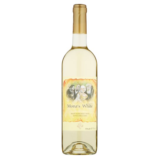 Mona's White biele víno polosladké 0,75 l