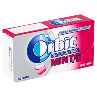 Wrigley's Orbit Professional Mints cukríky bez cukru s príchuťou lesného ovocia a mäty 18 g