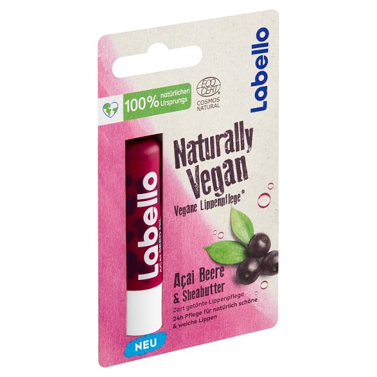 Labello Naturally Vegan Açai Beere & Sheabutter Lip Balm 4.8 g Tesco