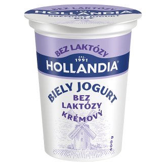 Hollandia Jogurt krémový biely s nízkym obsahom laktózy, s kultúrou BiFi 400 g