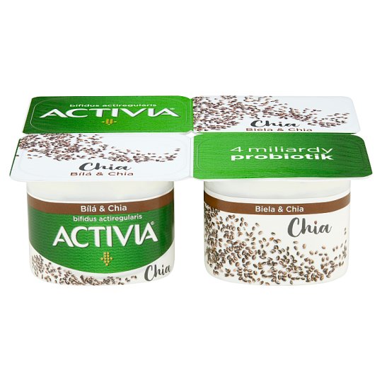 Danone Activia Jogurt biela & chia 4 x 120 g