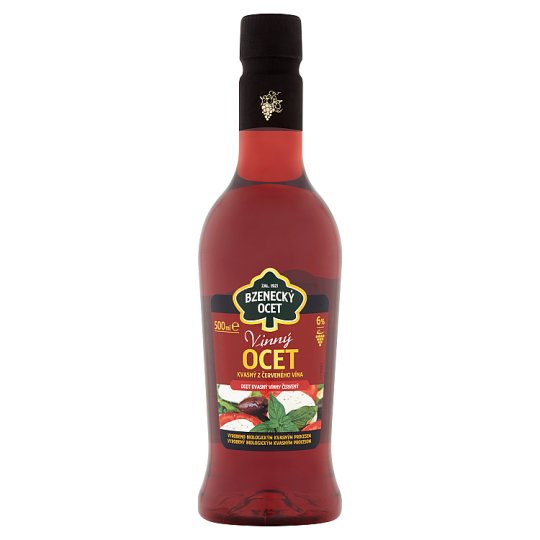 Bzenecký Ocet Ocot kvasný vínny červený 6 % 500 ml