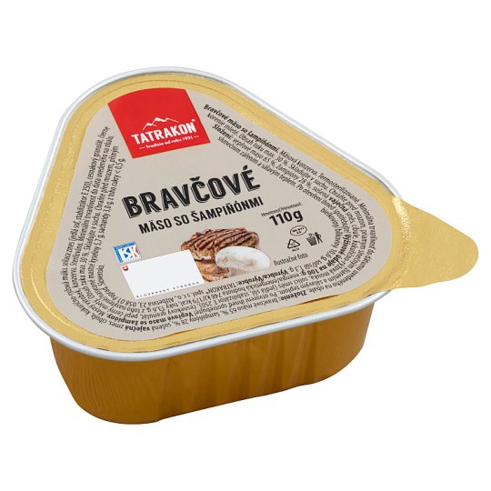 Tatrakon Bravčové mäso so šampiňónmi 110 g