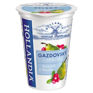Hollandia Gazdovský jogurt brusnice s hruškou, s kultúrou BiFi 200 g