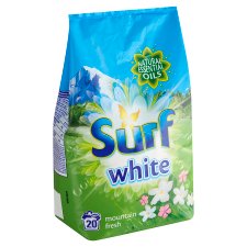 Surf White Mountain Fresh prášok na pranie 20 praní 1,3 kg
