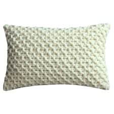 F&F Home Knitted Cream vankúš 30 x 50 cm