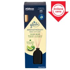 Glade Aromatherapy Reed Diffuser Calm Mind osviežovač vzduchu vonné tyčinky 80 ml