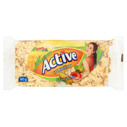 Bona Vita Active Celozrnné chlebíčky kukuričné 80 g