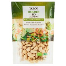 Tesco Organic Bio kešu oriešky 150 g