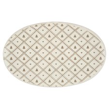 F&F Home Cosy Tree Embossed Serving Platter