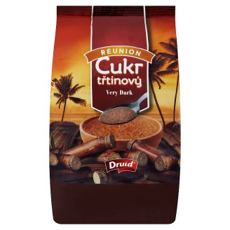 Druid Réunion trstinový prírodný cukor very dark 1 kg