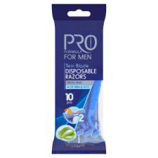 Tesco Pro Formula For Men Twin Blade Disposable Razors 10 pcs