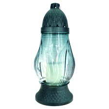 image 1 of Glass Grave Candle Flame 25 cm 80 g