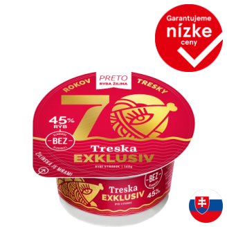 Ryba Žilina Preto Exklusiv treska v majonéze 140 g