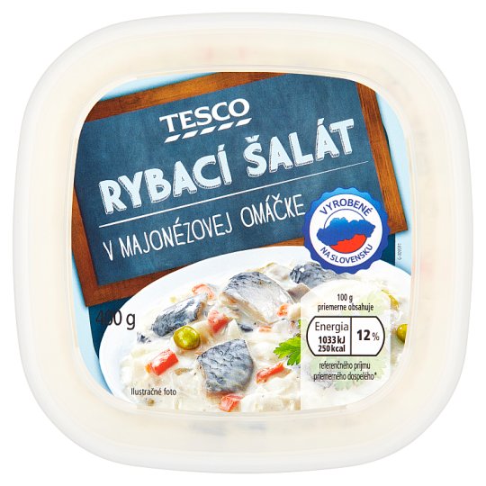 Tesco Rybací šalát v majonézovej omáčke 400 g