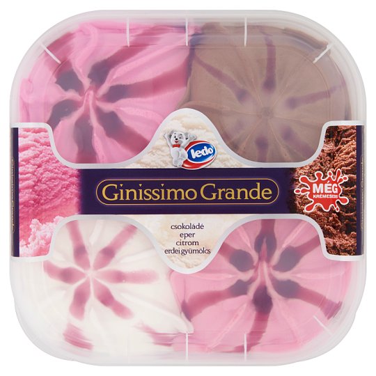 Ledo Ginissimo Grande Čokoláda-jahoda-lesné ovocie-citrón mrazený krém 1650 ml
