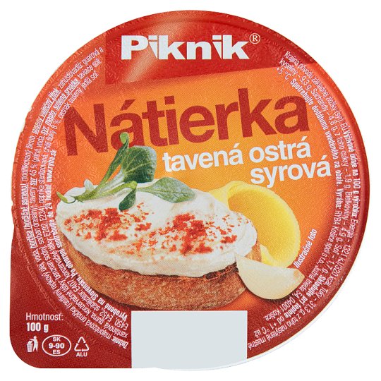 Piknik Melted Hot Cheese Spread 100 g - Tesco Groceries