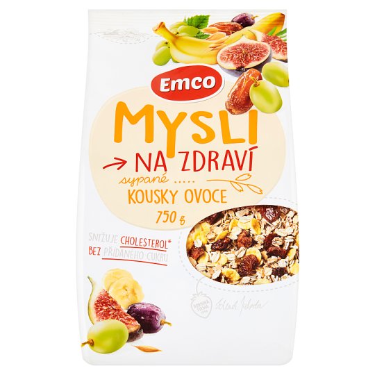 Emco Mysli na Zdraví Mysli sypané kúsky ovocia 750 g