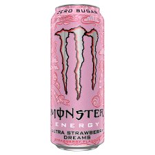 Monster Energy Ultra Strawberry Dreams sýtený energetický nápoj 500 ml