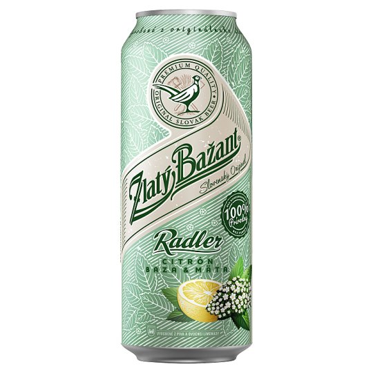 Zlatý Bažant Radler Elder Lemon Mint Mixed Alcoholic Drink 500 ml