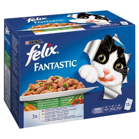 FELIX Fantastic výber so zeleninou 12 x 100 g