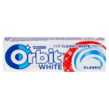 Wrigley's Orbit White Classic Sugar Free Chewing Gum with Mint Flavour 10 pcs 14 g