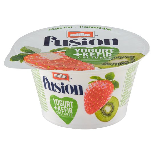 Müller Fusion Zakysaný mliečny produkt jahoda-kiwi 130 g