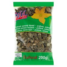 Gold Plus Natural Tekvicové semená lúpané pražené solené 200 g