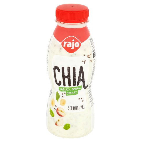 Rajo Chia jogurtový nápoj jablko, banán, špenát 330 g