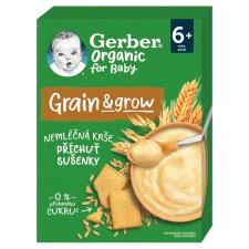 GERBER Organic Non-Dairy Porridge with Biscuit Flavor 200 g