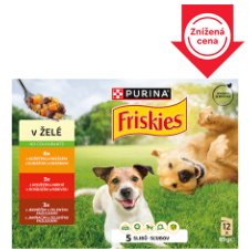 PURINA FRISKIES Adult with Beef, Chicken and Lamb in Jelly 12 x 85 g