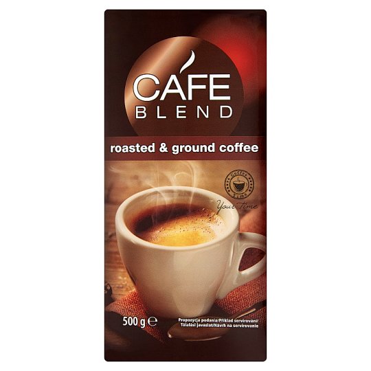 Café Blend Zmes praženej mletej kávy Robusta a Arabica 500 g