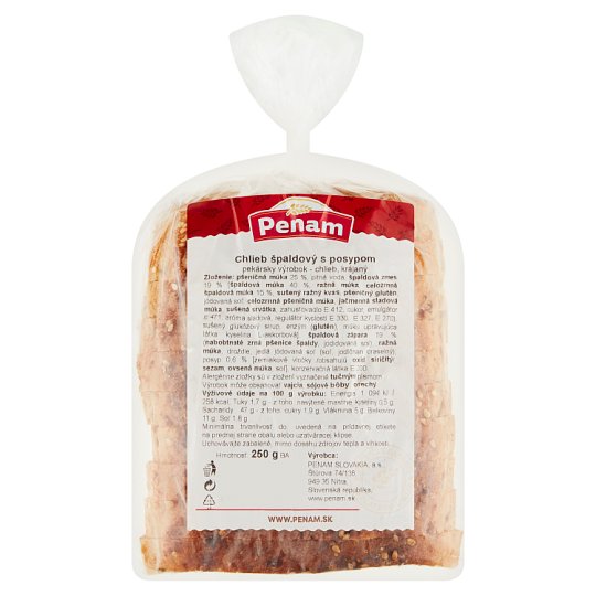 Penam Chlieb špaldový s posypom 250 g