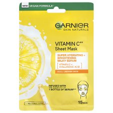 Garnier Skin Naturals rozjasňujúca textilná maska s vitamínom C, 28 g