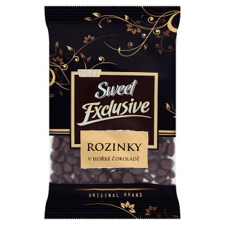 Poex Sweet Exclusive Sušené hrozienka v horkej čokoláde 200 g