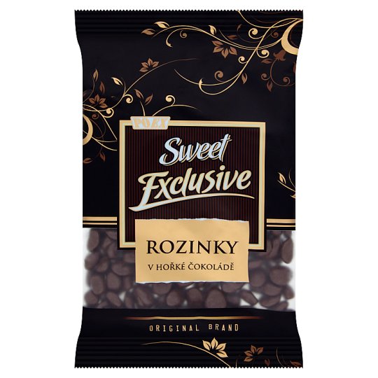 Poex Sweet Exclusive Sušené hrozienka v horkej čokoláde 200 g