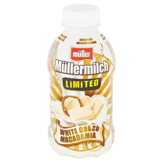 Müller Müllermilch Mliečny nápoj s príchuťou biela čokoláda-makadamové orechy 400 g