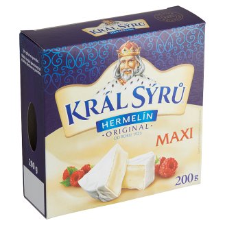 Král Sýrů Hermelín originál maxi 200 g