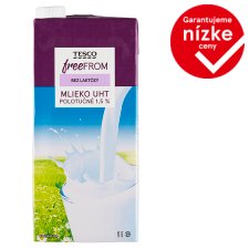 Tesco Free From UHT Semi Fat 1.5% Lactose Free Milk 1 L