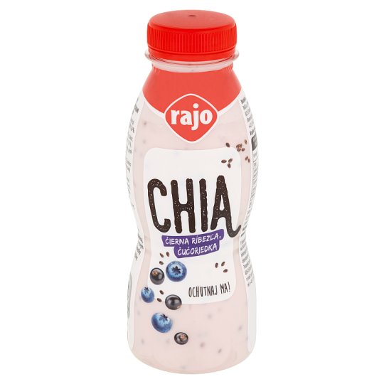Rajo Chia Yogurt Drink Blackcurrant, Blueberries 330 g