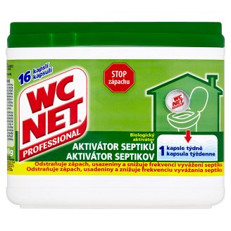WC Net Professional Biologický aktivátor septikov 16 kapsulí 288 g