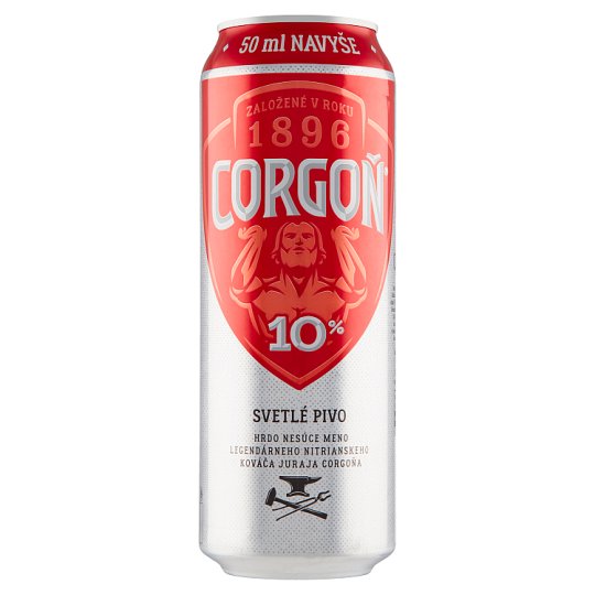 Corgoň 10% svetlé výčapné pivo 550 ml