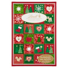 Lindt Advent Calendar Collection of Milk, White Chocolate with Different Fillings 115 g