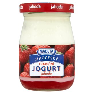 Madeta Jihočeský Tradičný jogurt jahoda 200 g