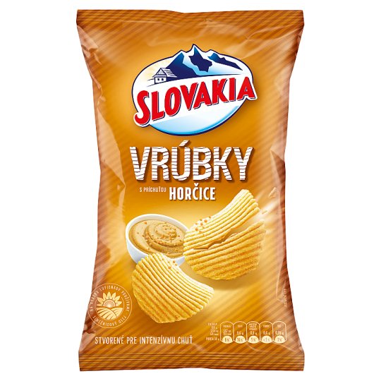 Slovakia Vrúbky s príchuťou horčice 130 g