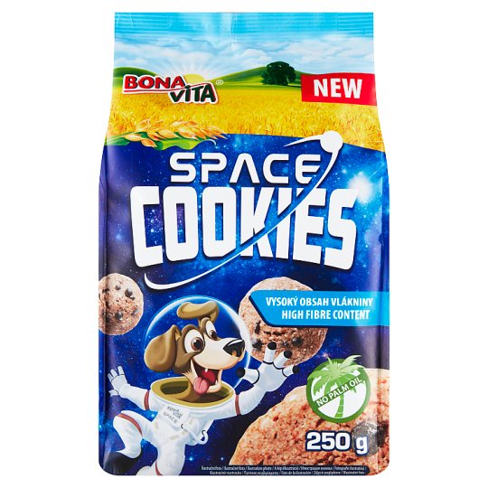 Bona Vita Space Cookies Cereal Flakes with Cocoa and White Chocolate