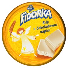 Opavia Fidorka White with Chocolate Filling, Wafer, Yellow 30 g