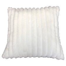 F&F Home Ribbed White vankúš 50 cm x 50 cm