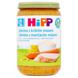 HiPP Bio zelenina s morčacím mäsom 220 g